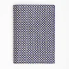 Dark Blue Vertical Wallet In Silk And Leather
