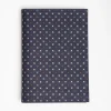 Dark Blue Vertical Wallet In Silk And Leather