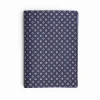 Dark Blue Vertical Wallet In Silk And Leather