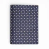 Dark Blue Vertical Wallet In Silk And Leather
