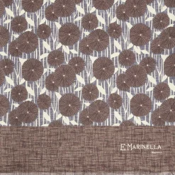 Dark Brown And Beige Double Silk Scarf