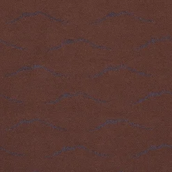 Dark Brown And Blue Wool And Silk Vesuvius Scarf