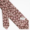 Dark Brown Archivio Collection Silk Tie 1938-05