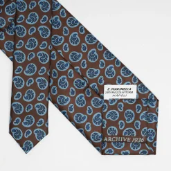 Dark Brown Archivio Collection Silk Tie 1936_04