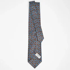 Dark Brown Archivio Collection Silk Tie 1936_04