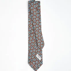 Dark Brown Archivio Collection Silk Tie 1935-05