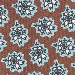 Dark Brown Archivio Collection Silk Tie 1935-05