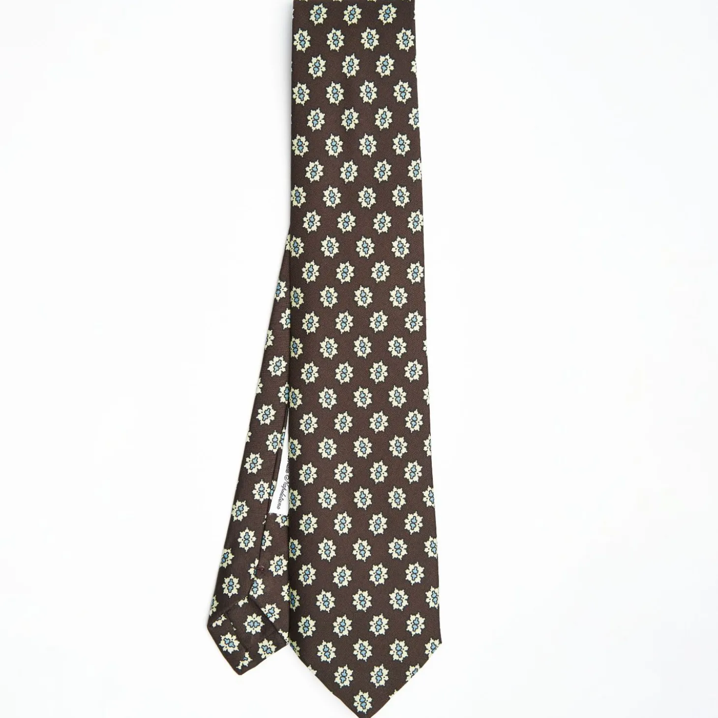 Dark Brown Archivio Collection Silk Tie 1933-04