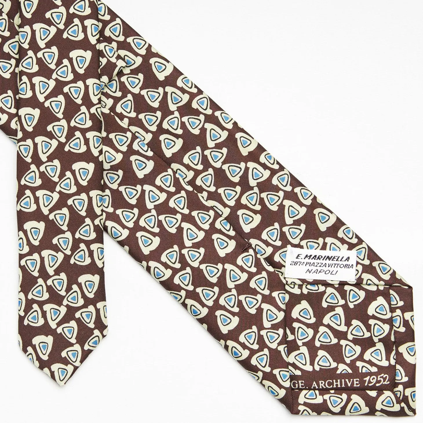 Dark Brown Archivio Collection Silk Tie 1952-1-04