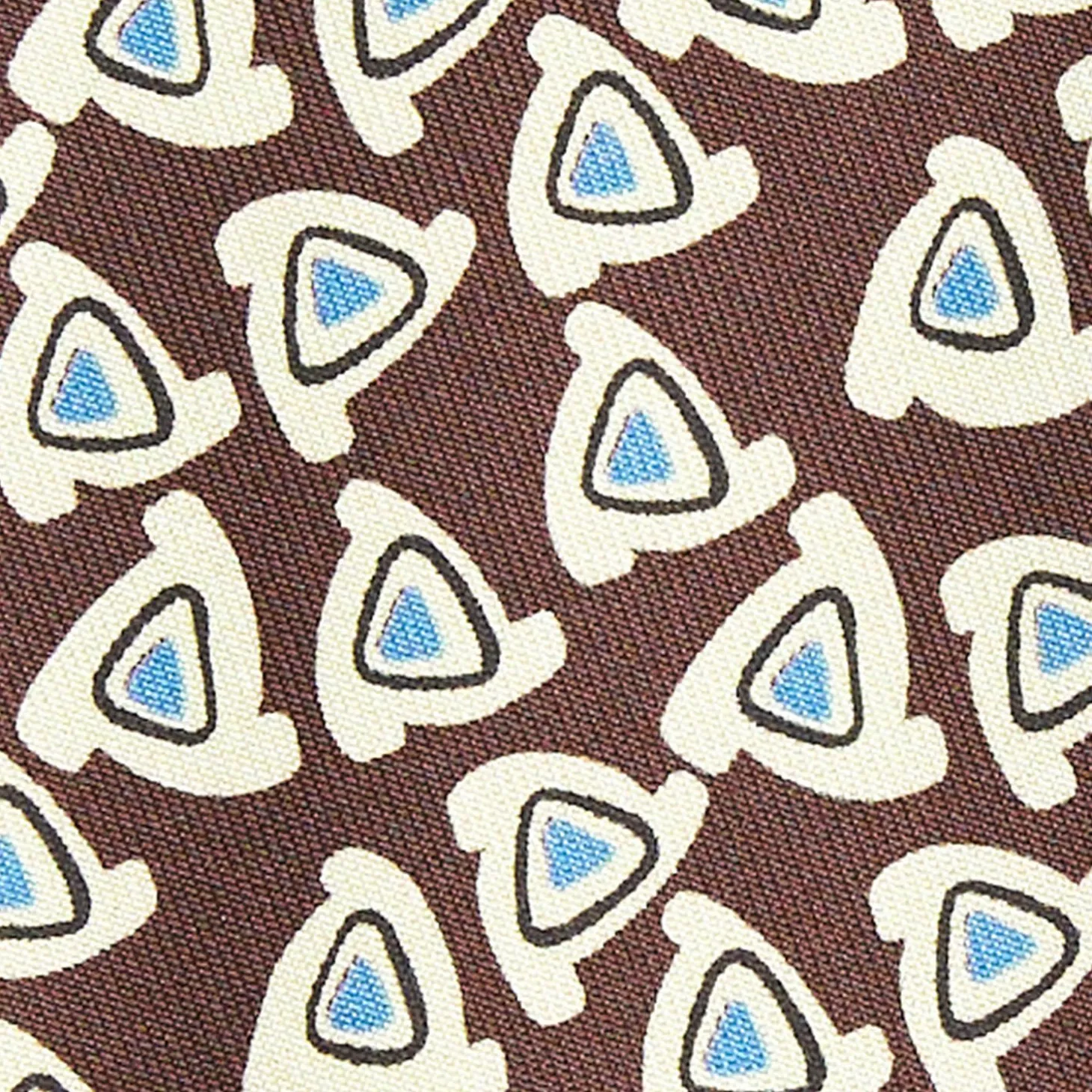 Dark Brown Archivio Collection Silk Tie 1952-1-04