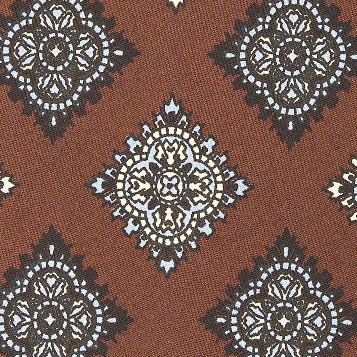 Dark Brown Archivio Collection Silk Tie 1988-05