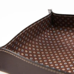 Dark Brown Large Leather Vide00A0Poche