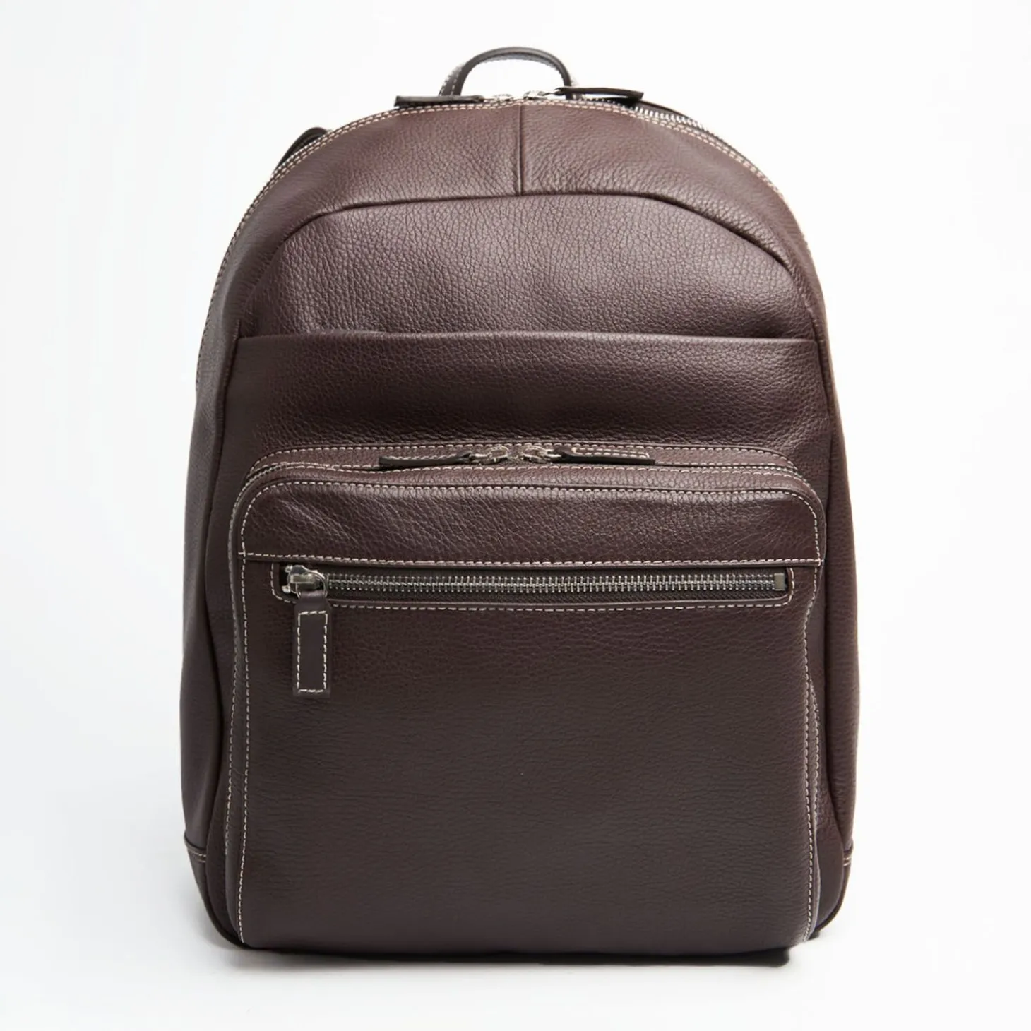 Dark Brown Leather Back Pack