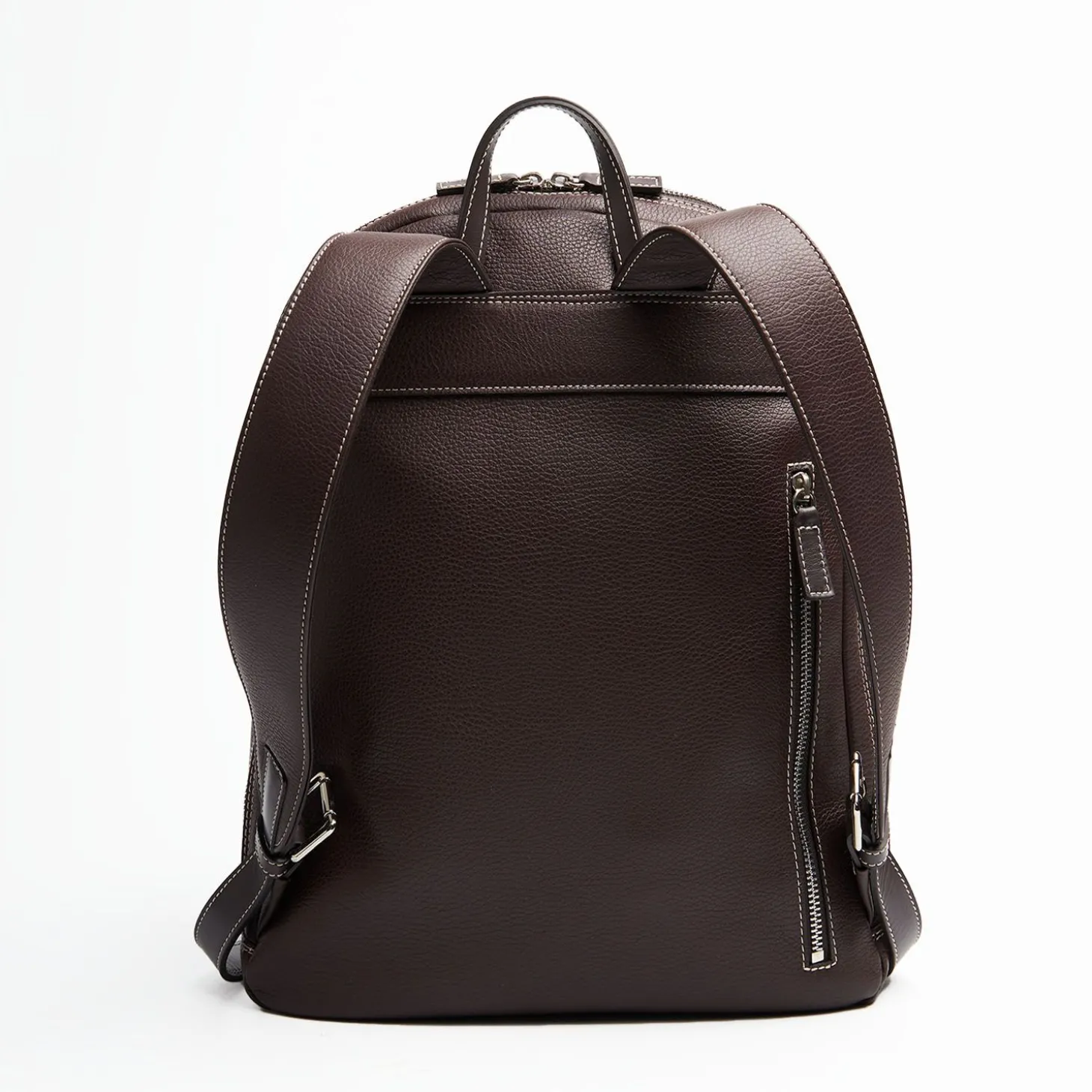 Dark Brown Leather Back Pack