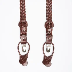 Dark Brown Leather Braces