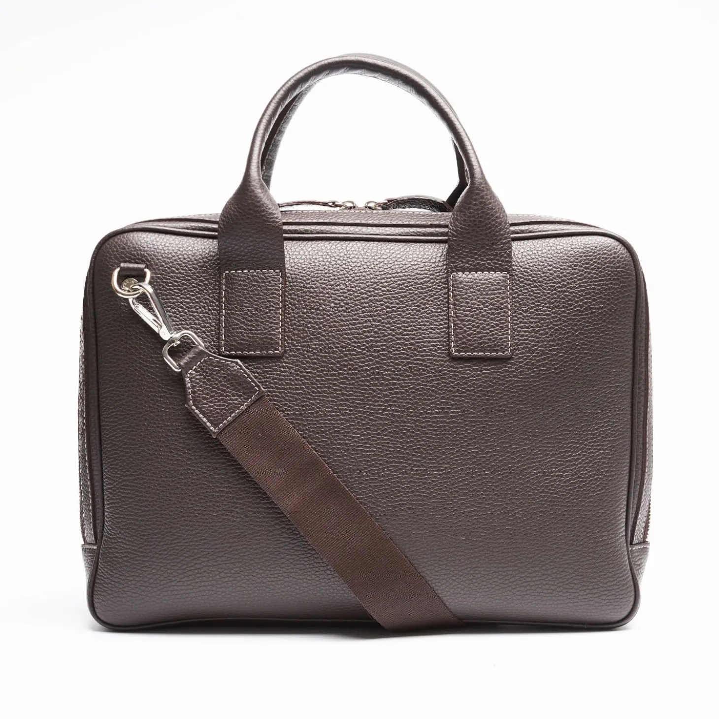 Dark Brown Leather Briefcase
