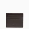 Dark Brown Leather Credit Card Holder - 7 Compartments