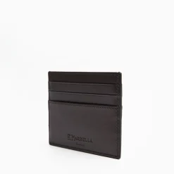 Dark Brown Leather Credit Card Holder - 7 Compartments