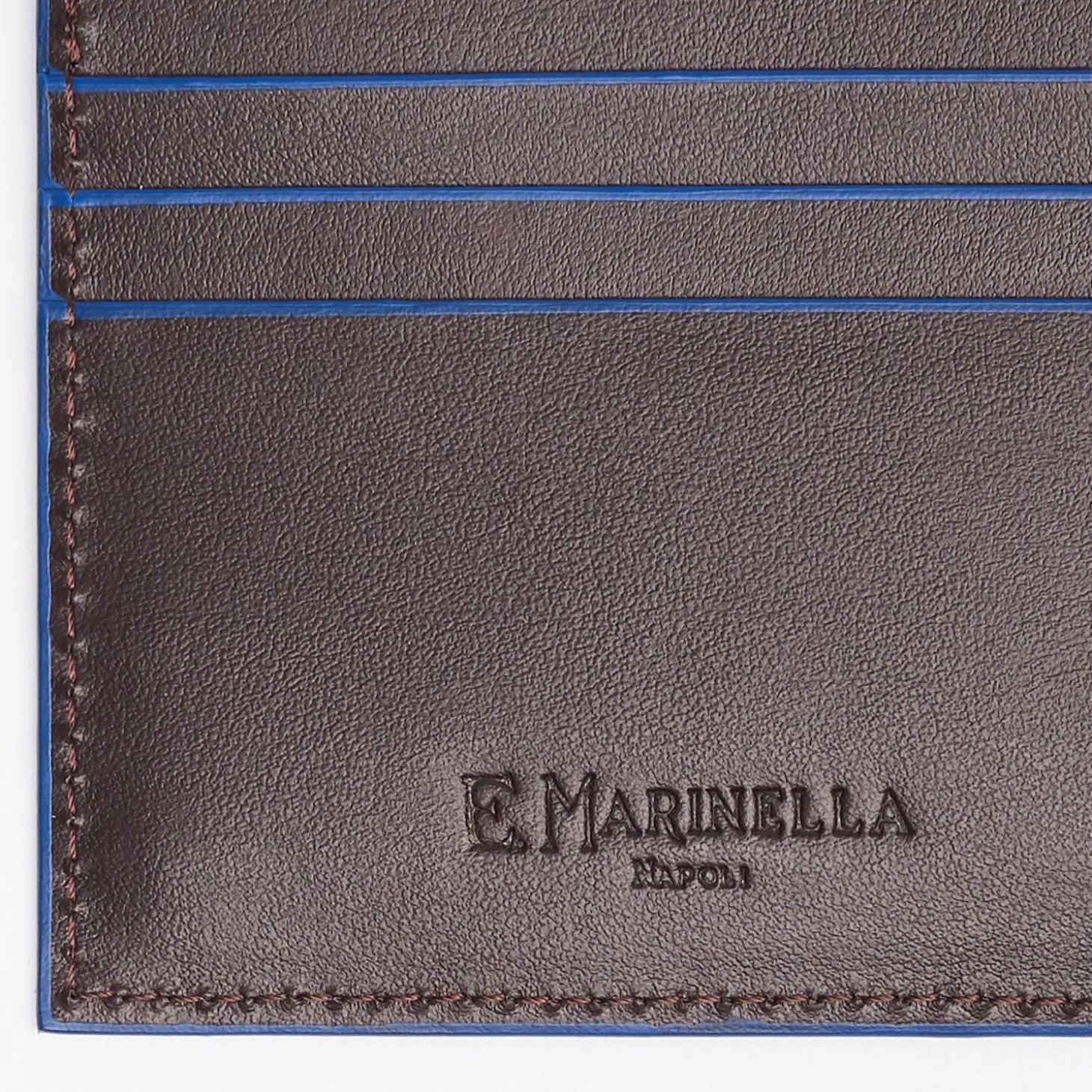 Dark Brown Leather Horizontal Wallet