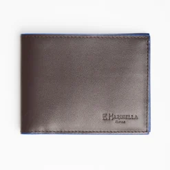 Dark Brown Leather Horizontal Wallet