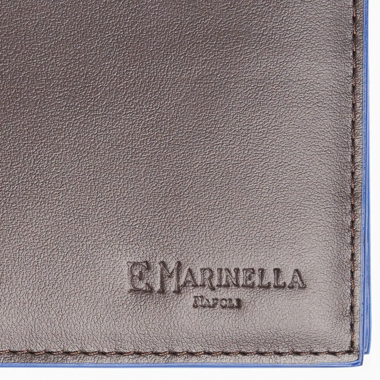 Dark Brown Leather Horizontal Wallet