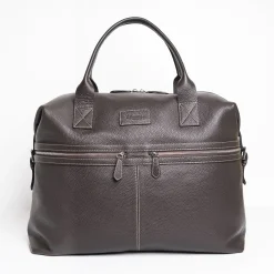 Dark Brown Leather Travel Bag