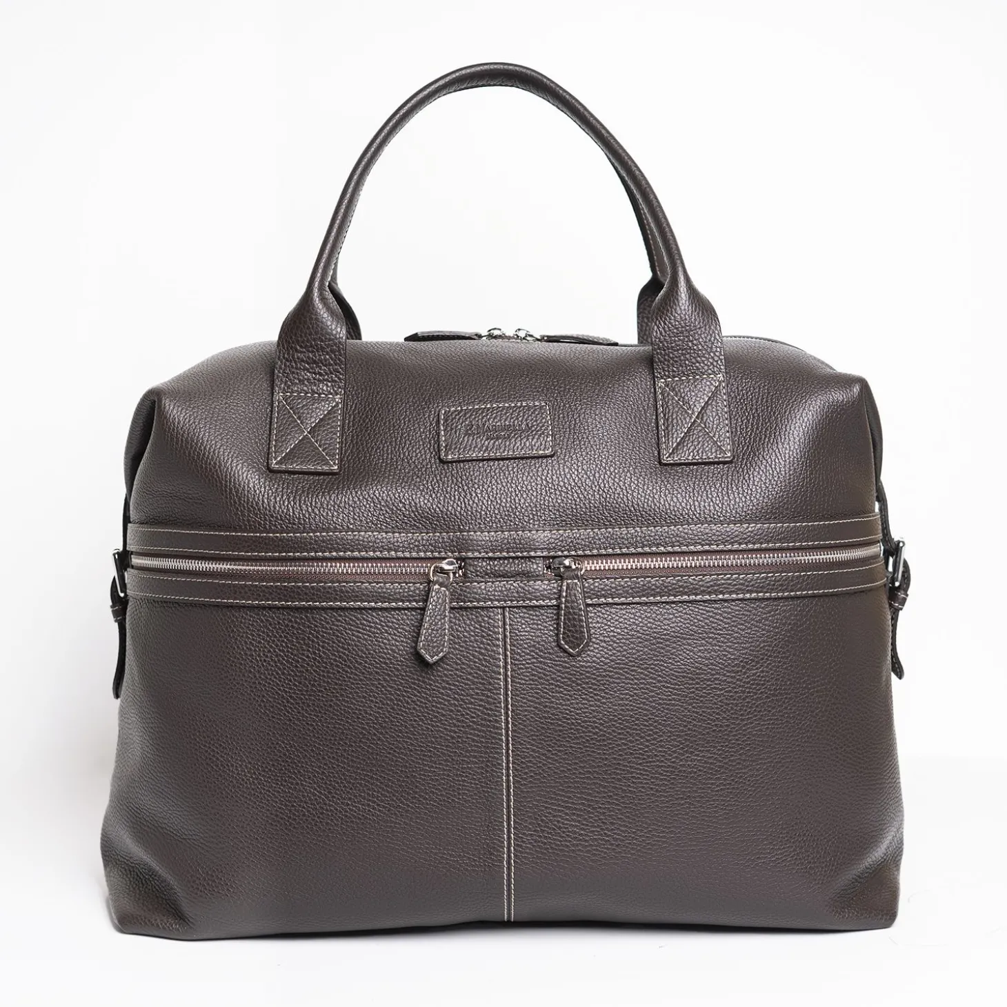 Dark Brown Leather Travel Bag