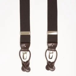 Dark Brown Plain Colour Braces
