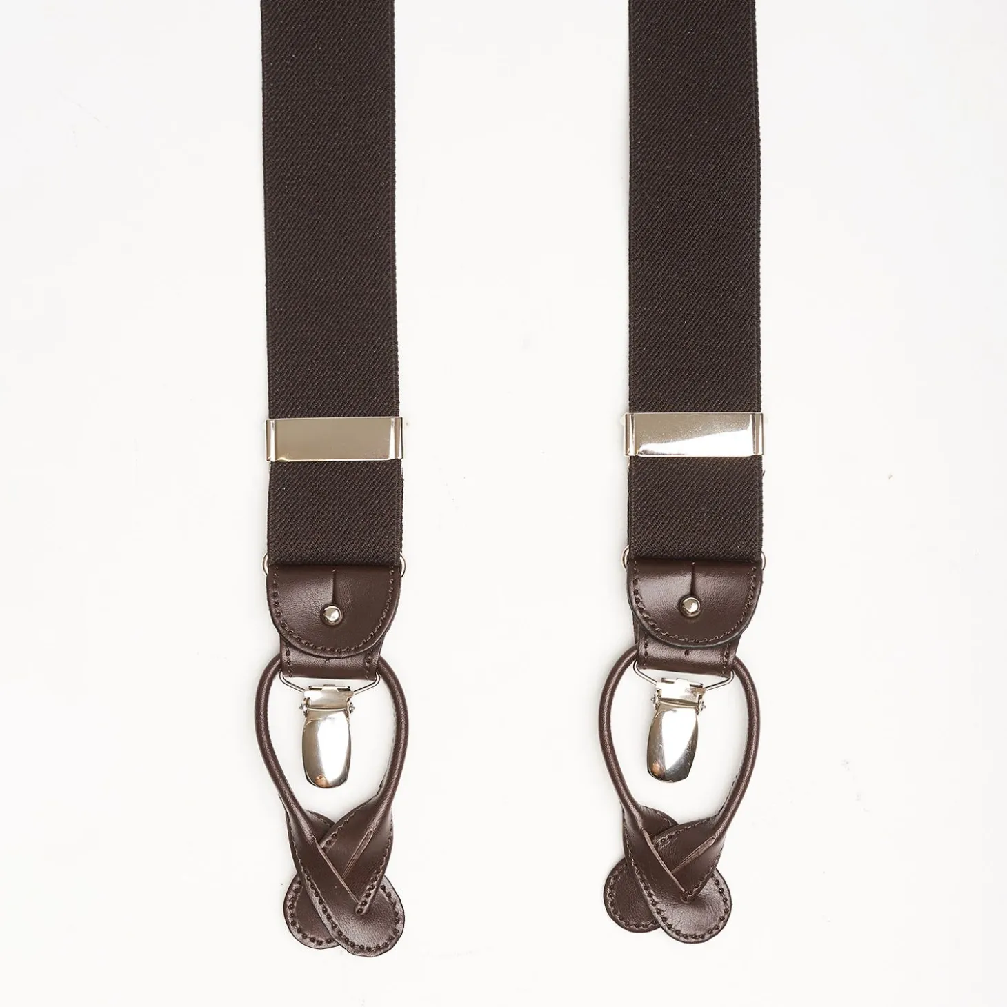 Dark Brown Plain Colour Braces
