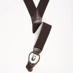Dark Brown Plain Colour Braces