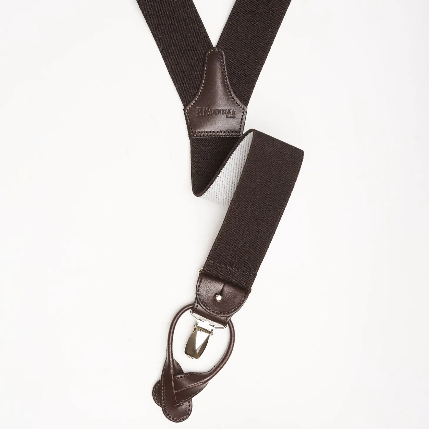Dark Brown Plain Colour Braces