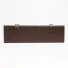 Dark Chocolate Travel Tie Holder In Leather