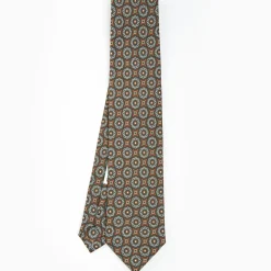Dark Green Archivio Collection Silk Tie 1985-04