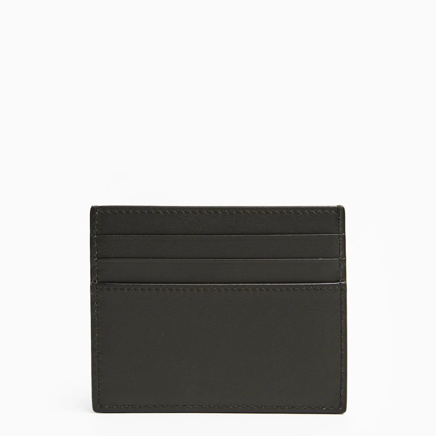 Dark Green Leather Credit Card Holder - 7 Compartments