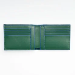 Dark Green Leather Horizontal Wallet