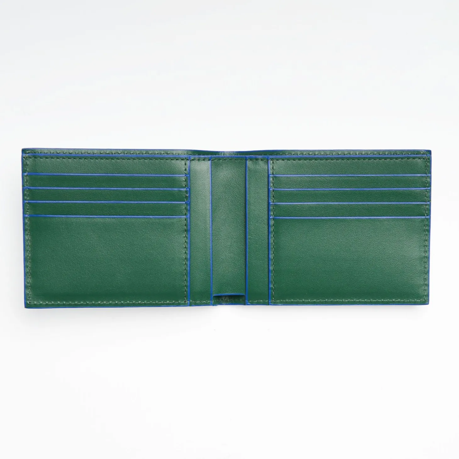 Dark Green Leather Horizontal Wallet