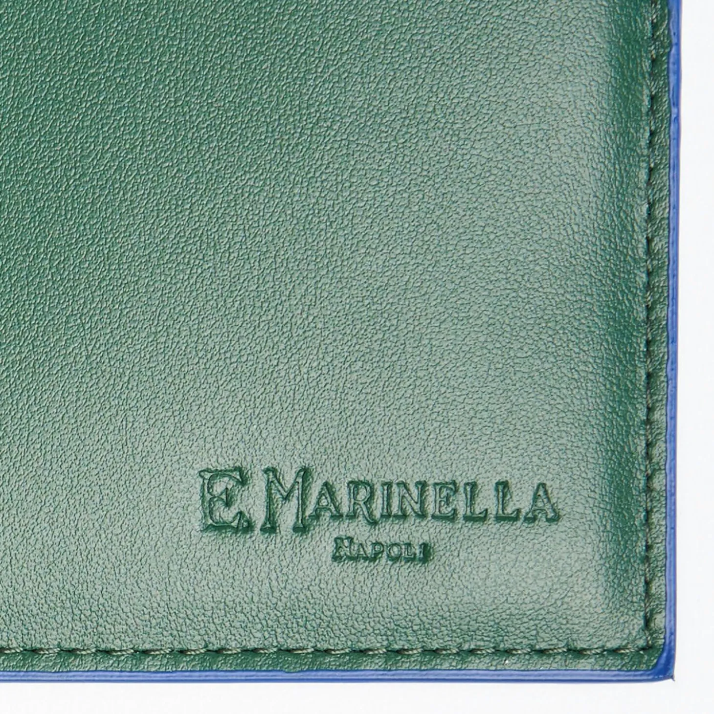 Dark Green Leather Horizontal Wallet