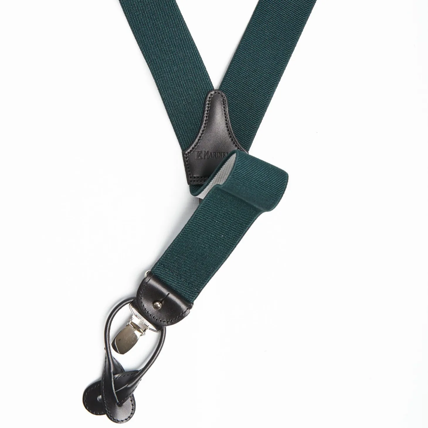 Dark Green Plain Colour Braces