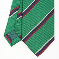 Dark Green Sartorial Striped Tie