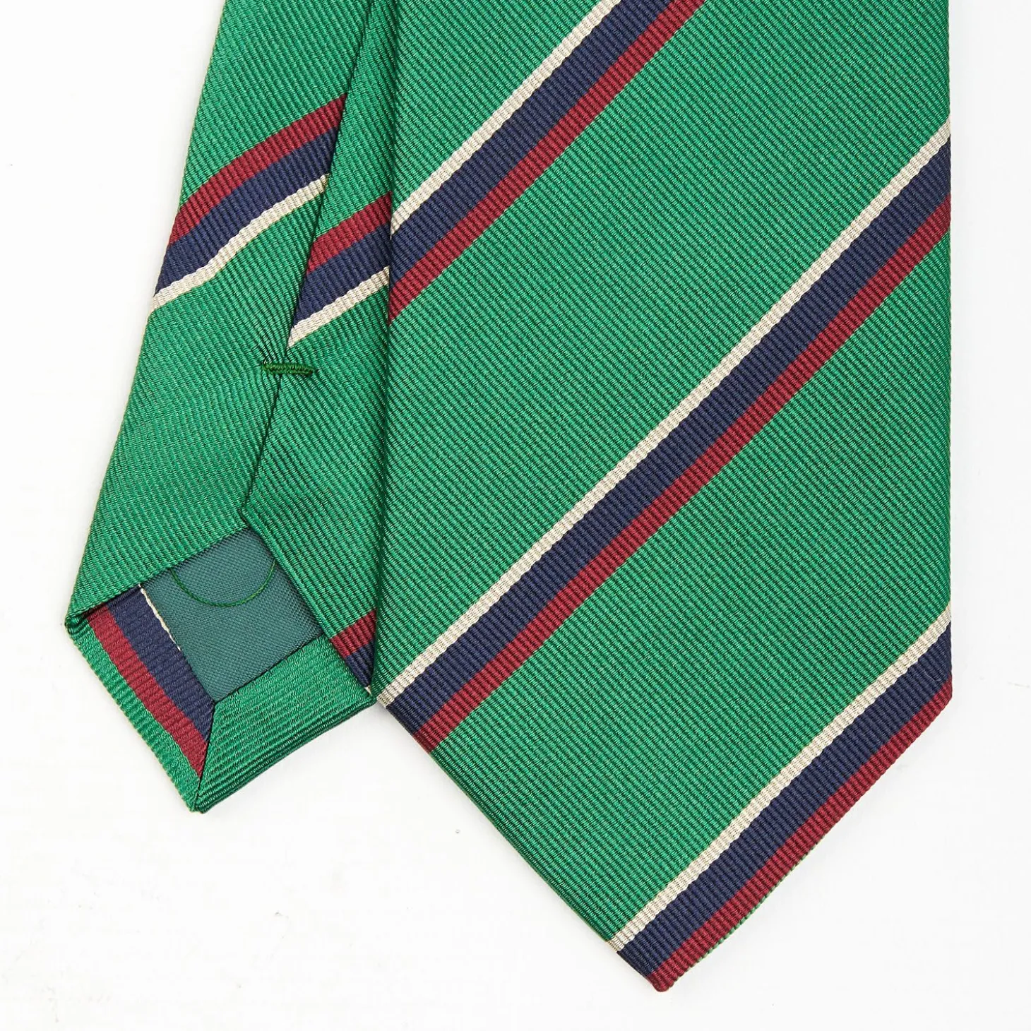 Dark Green Sartorial Striped Tie