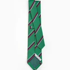 Dark Green Sartorial Striped Tie