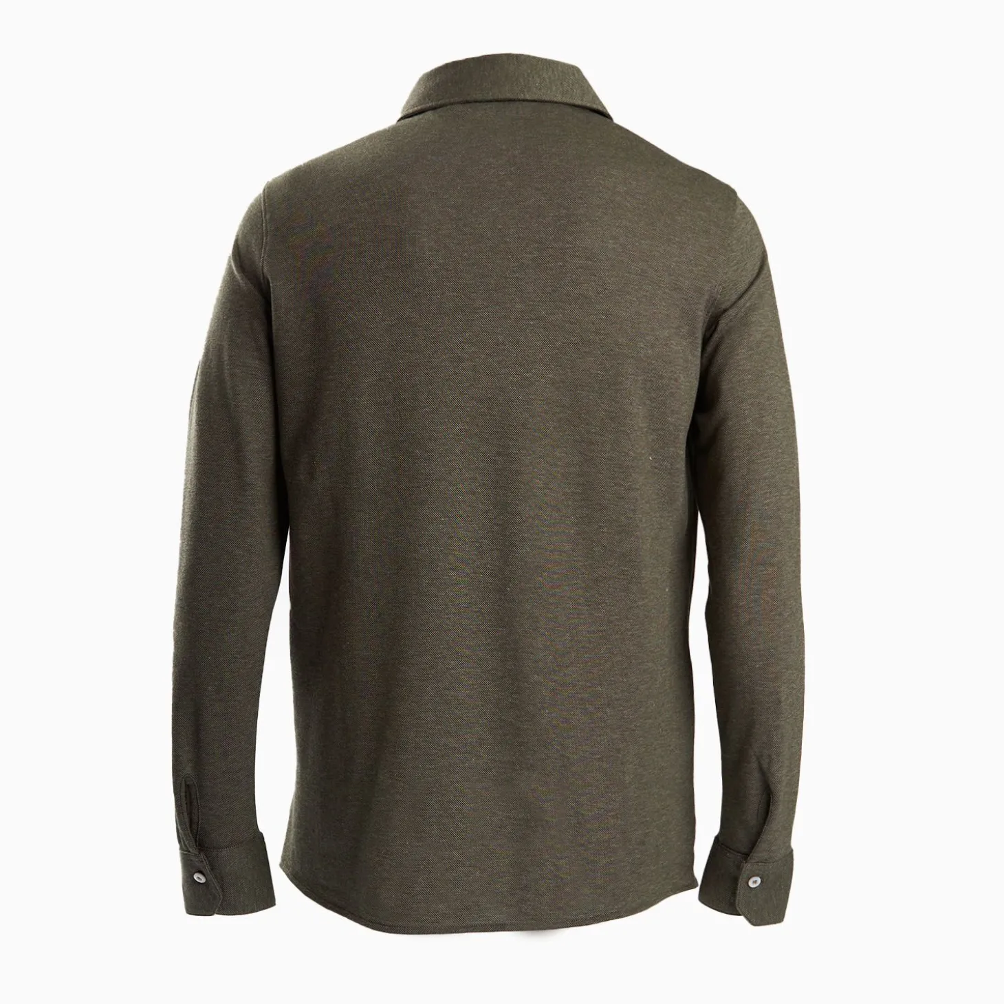 Dark Green Shirt In Cotton And Cashmere