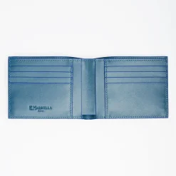 Dark Green Smooth Leather Horizontal Wallet
