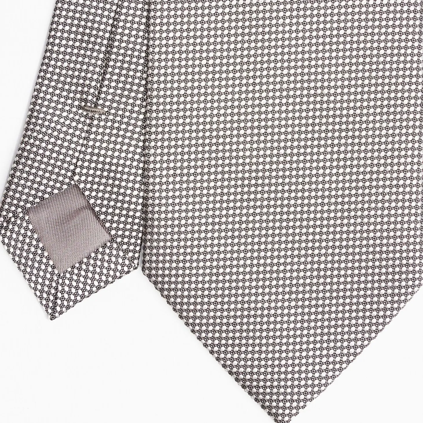 Dark Grey Ceremonial Jacquard Silk Tie