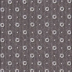 Dark Grey Ceremonial Jacquard Silk Tie Small Geometric Pattern