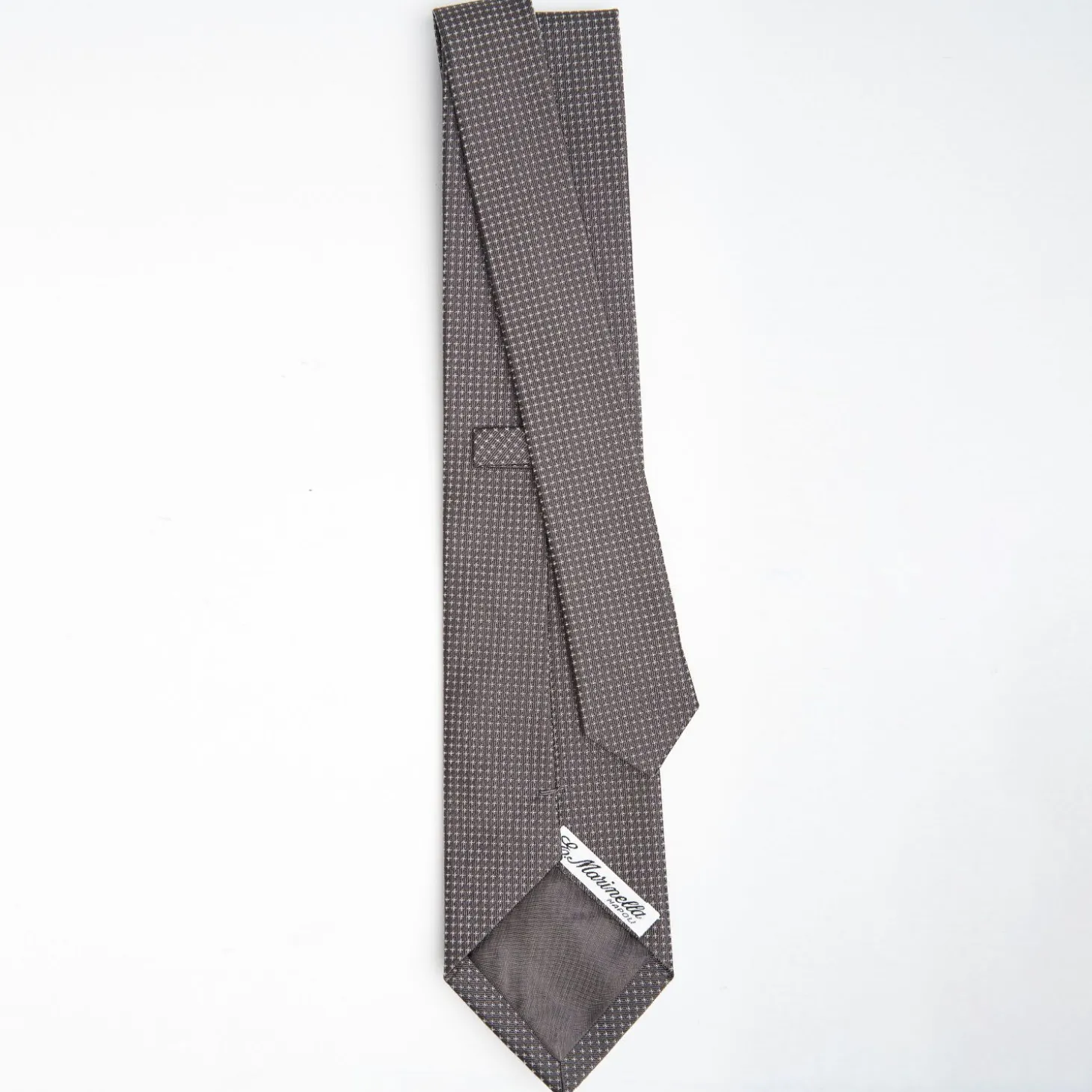 Dark Grey Ceremonial Jacquard Silk Tie