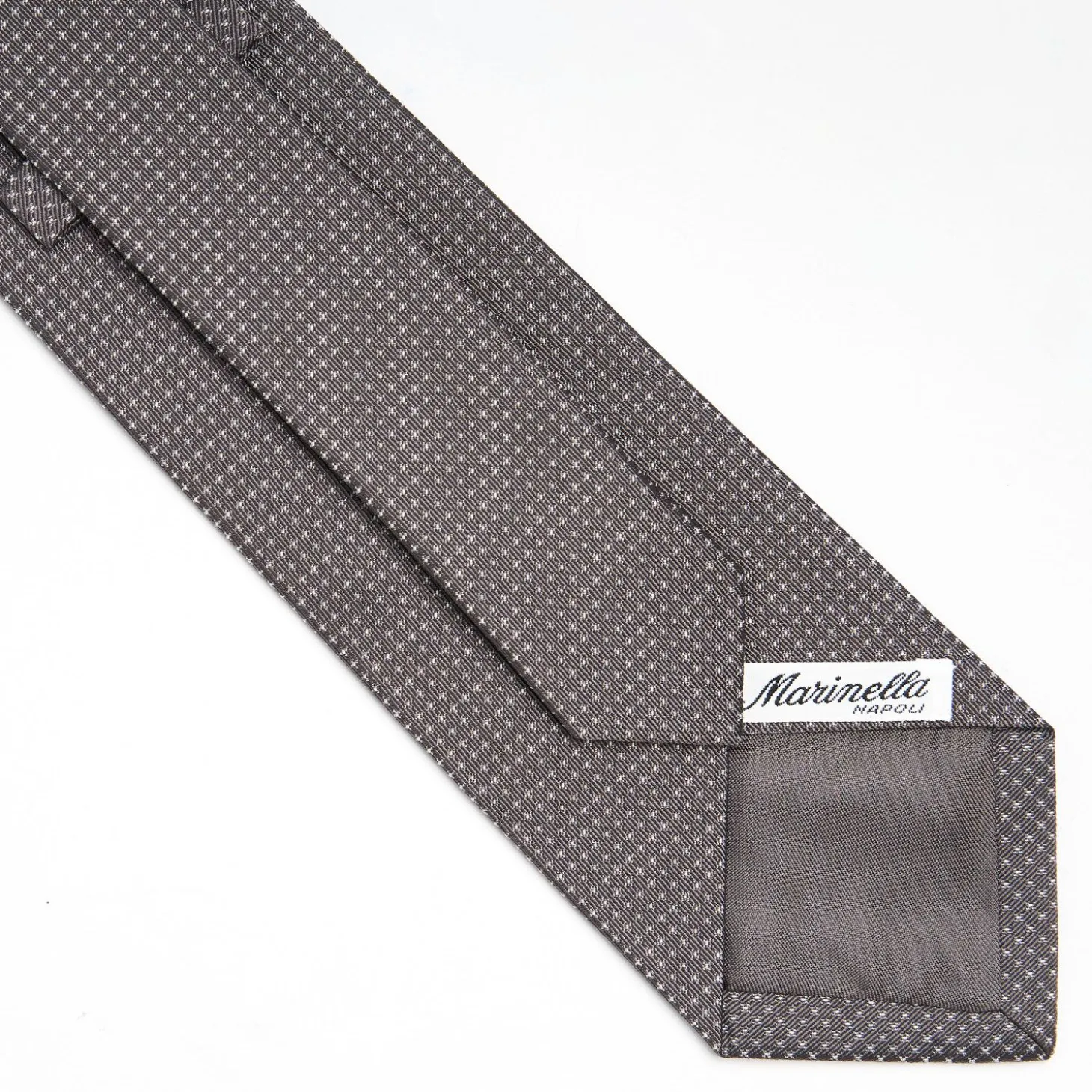Dark Grey Ceremonial Jacquard Silk Tie