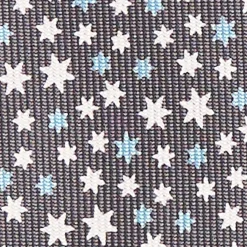 Dark Grey 9 Fold Sartorial Silk Tie - Small Geometric Pattern