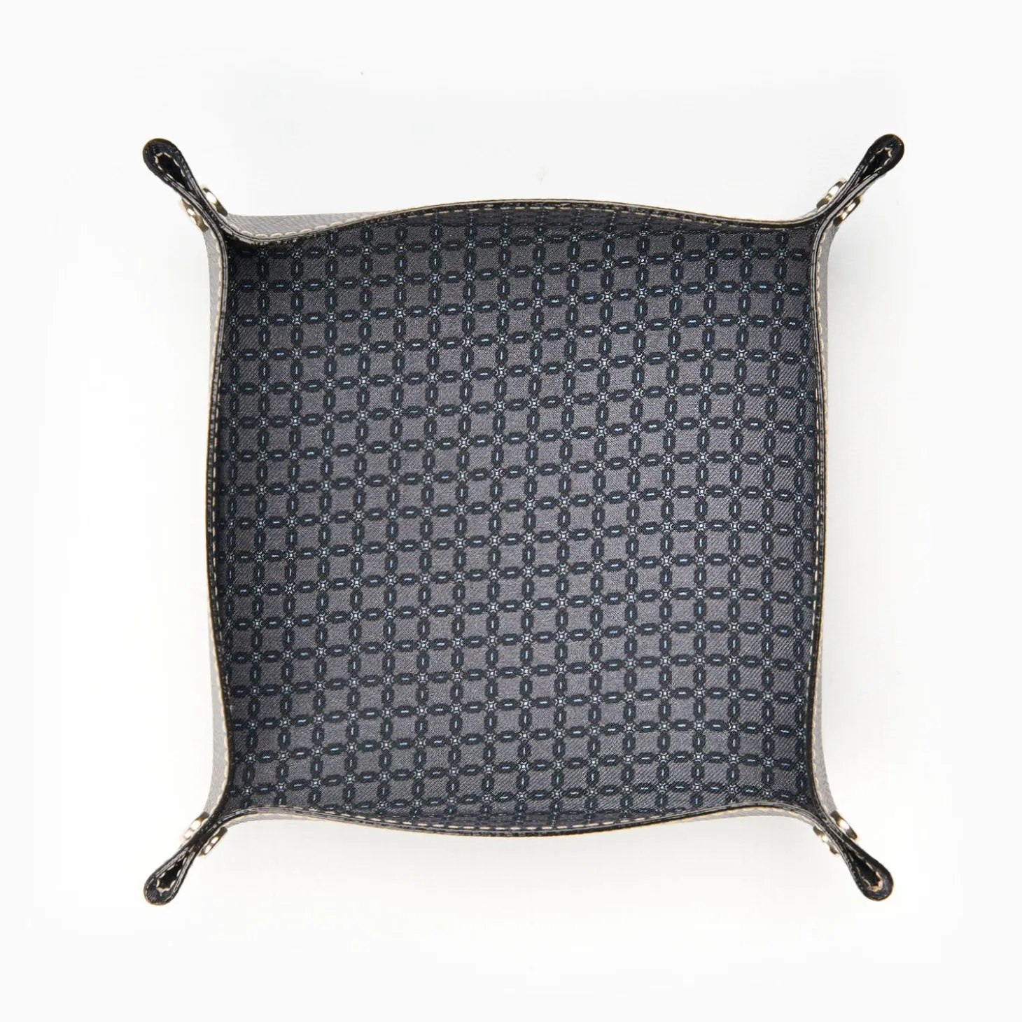 Dark Grey Large Leather Vide00A0Poche