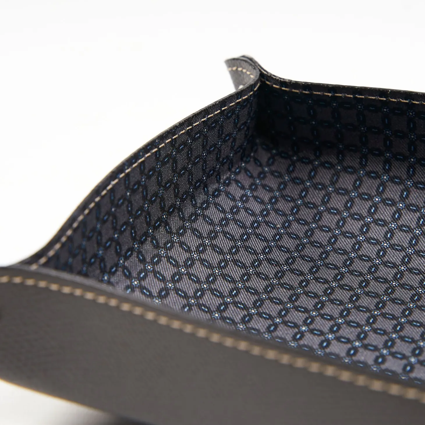 Dark Grey Large Leather Vide00A0Poche